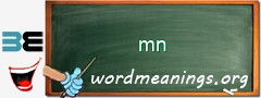 WordMeaning blackboard for mn